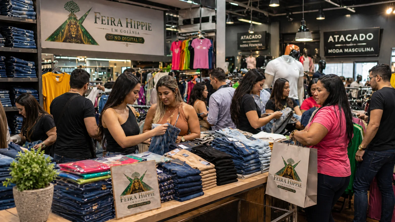Moda e atacado em Goiânia na Feira Hippie